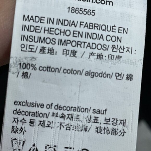 Calvin Klein Mens Black Cotton T-Shirt Size L Crew Neck a0680 - Picture 5 of 7